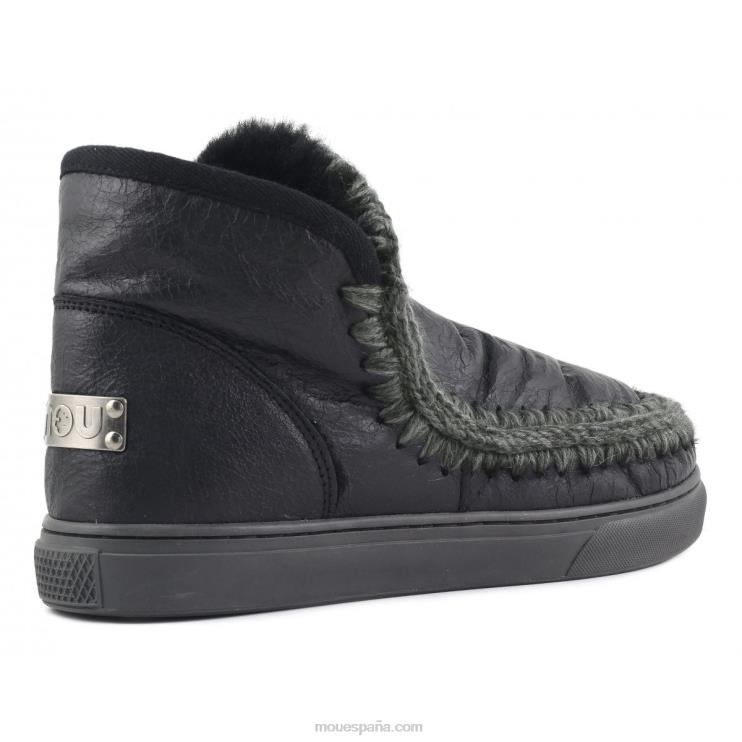 hombres zapatilla esquimal Mou NN6RX779 encerado negro