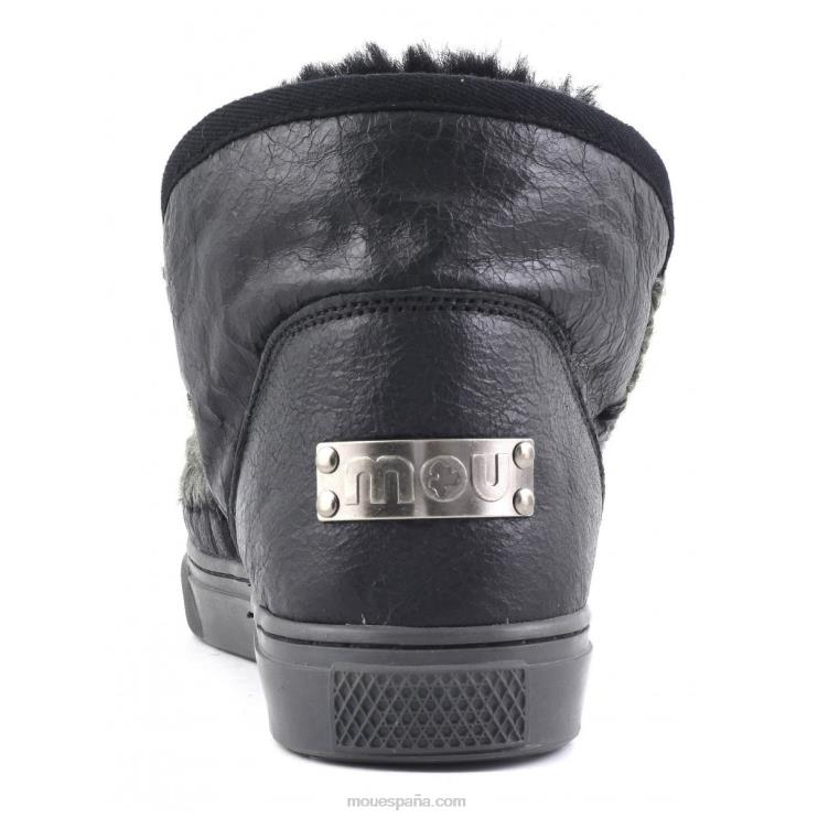 hombres zapatilla esquimal Mou NN6RX779 encerado negro