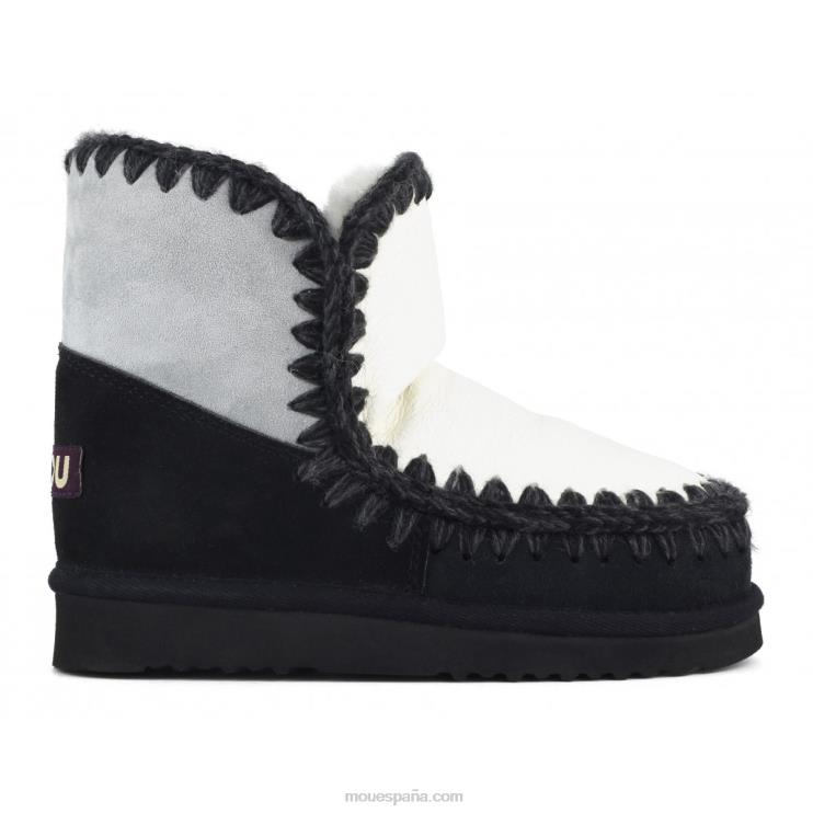 mujer bloque esquimal de 18 colores Mou NN6RX323 mezcla de mar helado y blanco y negro