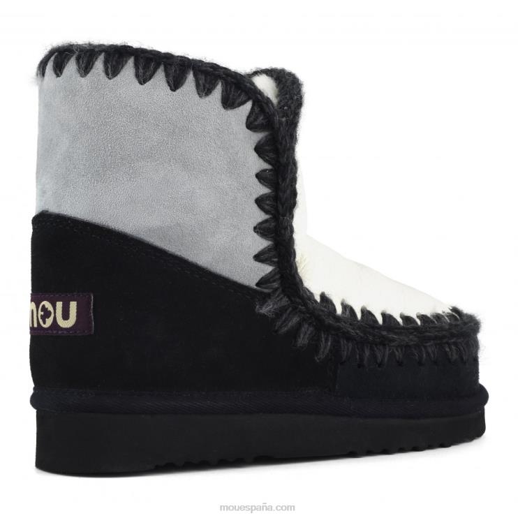 mujer bloque esquimal de 18 colores Mou NN6RX323 mezcla de mar helado y blanco y negro