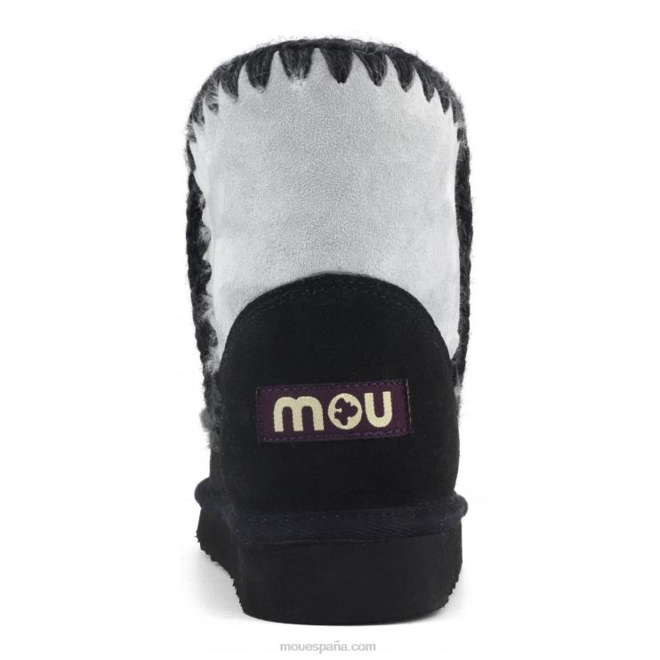 mujer bloque esquimal de 18 colores Mou NN6RX323 mezcla de mar helado y blanco y negro