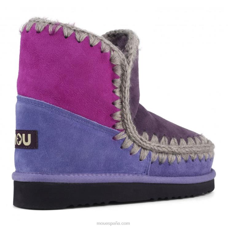 mujer bloque esquimal de 18 colores Mou NN6RX324 mezcla de ciclamina/púrpura