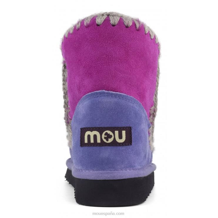 mujer bloque esquimal de 18 colores Mou NN6RX324 mezcla de ciclamina/púrpura