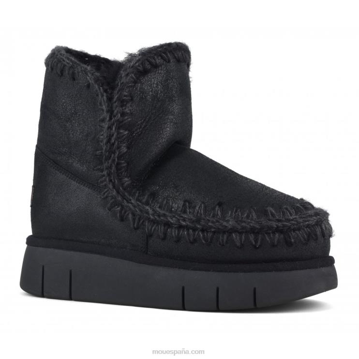 mujer esquimal 18 rebote Mou NN6RX341 agrietado negro/gris