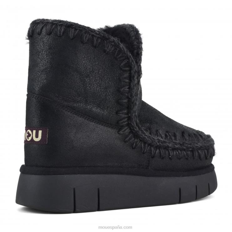 mujer esquimal 18 rebote Mou NN6RX341 agrietado negro/gris