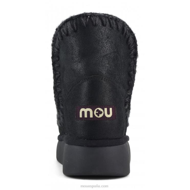 mujer esquimal 18 rebote Mou NN6RX341 agrietado negro/gris
