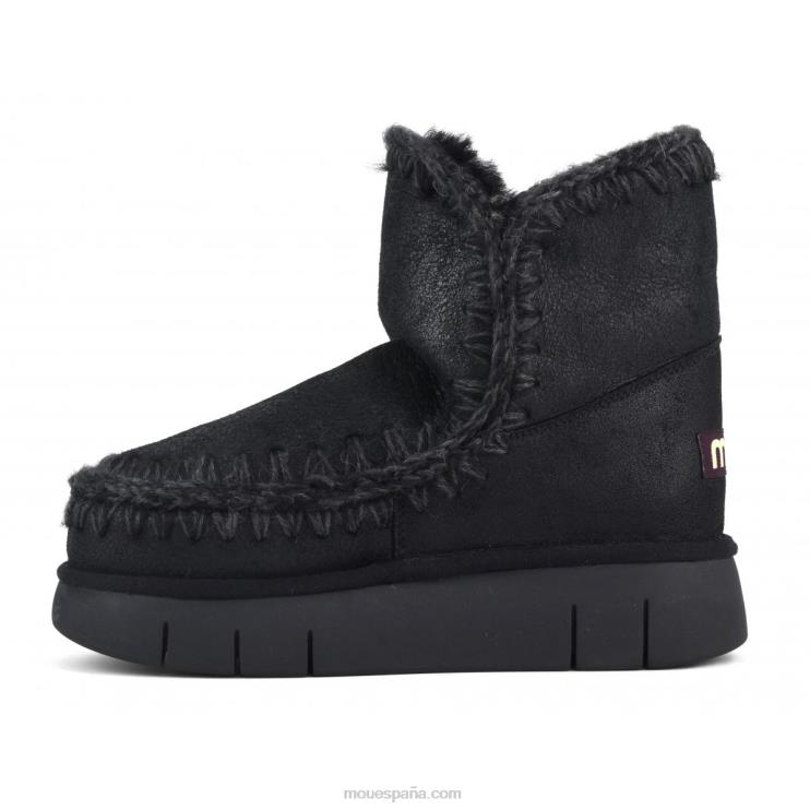 mujer esquimal 18 rebote Mou NN6RX341 agrietado negro/gris