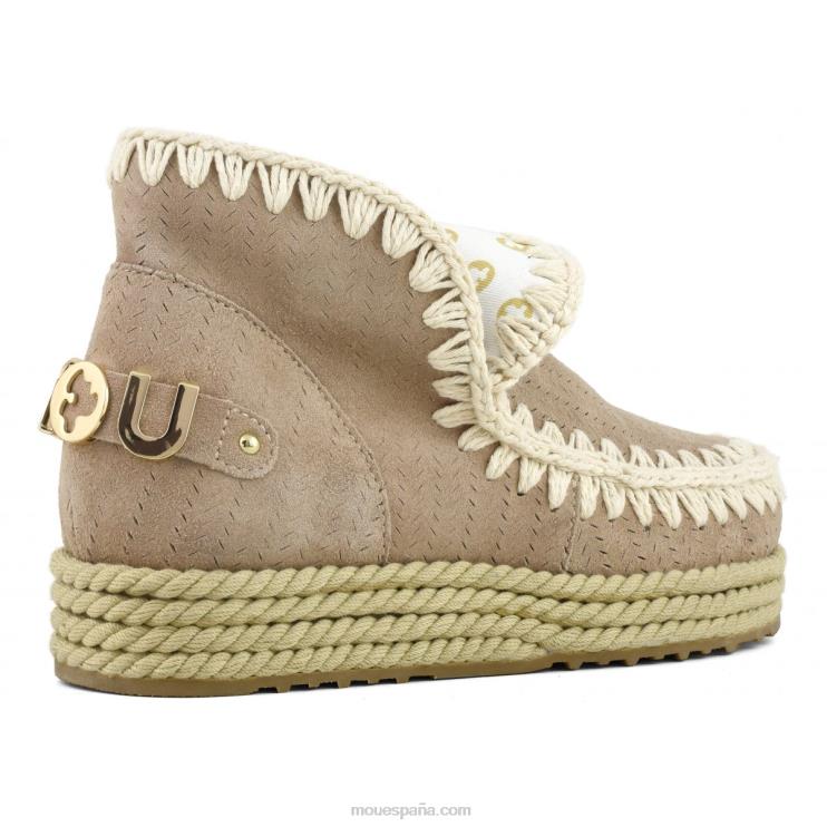 mujer esquimal 18 yute Mou NN6RX114 arena rosa (fundente)