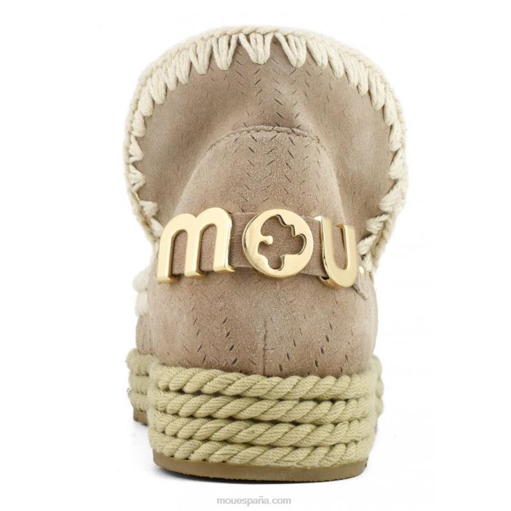 mujer esquimal 18 yute Mou NN6RX114 arena rosa (fundente)