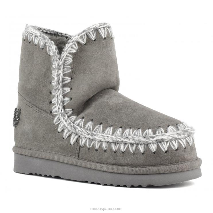 mujer logotipo esquimal 18 brillo Mou NN6RX234 nuevo gris