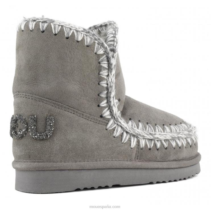 mujer logotipo esquimal 18 brillo Mou NN6RX234 nuevo gris