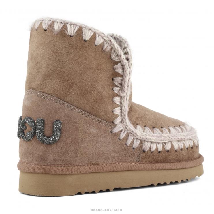 mujer logotipo esquimal 18 brillo Mou NN6RX235 marrón rosa