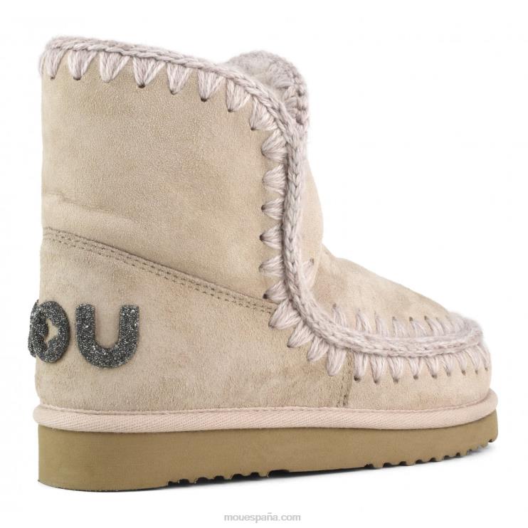 mujer logotipo esquimal 18 brillo Mou NN6RX239 beige rosa