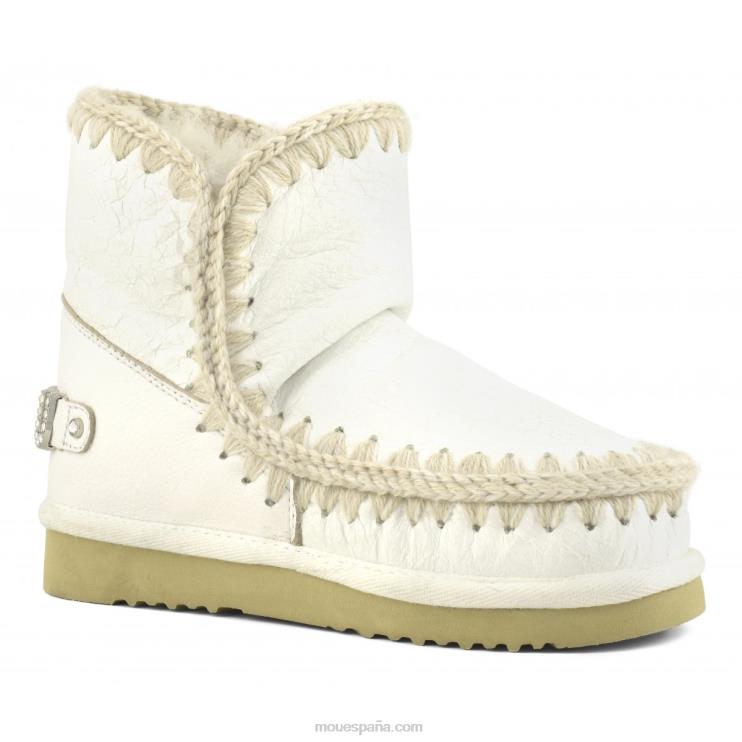 mujer logotipo esquimal 18 pedrería Mou NN6RX273 blanco ceroso