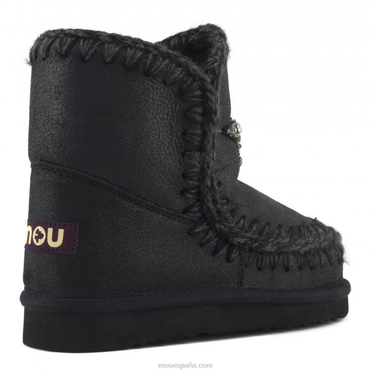 mujer parche de estrella delantera esquimal 18 Mou NN6RX386 agrietado negro/gris