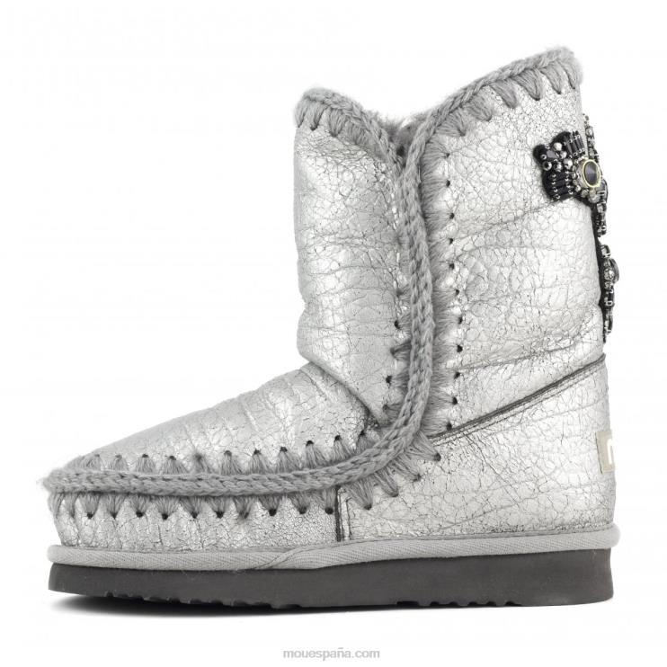 mujer Eskimo 24 parche de cristales en la espalda Mou NN6RX361 bronce de búfalo metálico