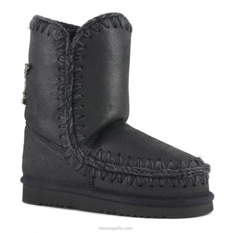 mujer Eskimo 24 parche de estrella en la espalda Mou NN6RX366 agrietado negro/gris