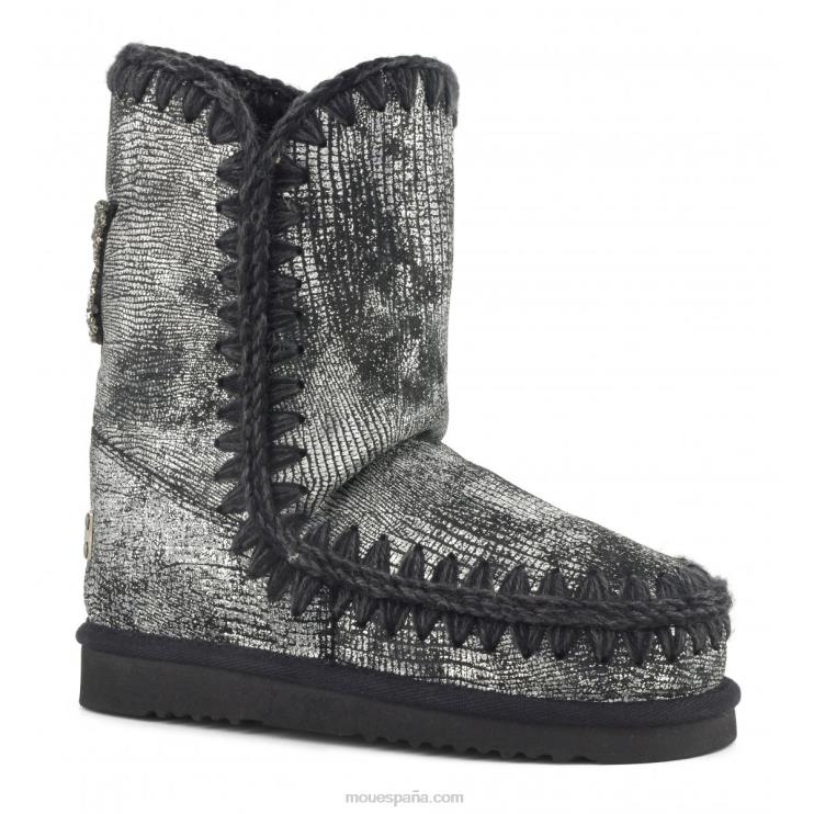 mujer Eskimo 24 parche de estrella en la espalda Mou NN6RX383 gecko metalizado negro