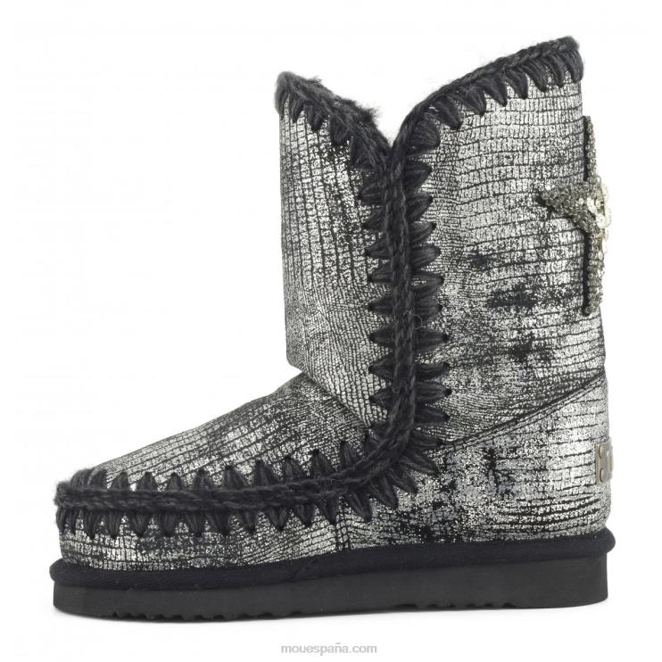 mujer Eskimo 24 parche de estrella en la espalda Mou NN6RX383 gecko metalizado negro