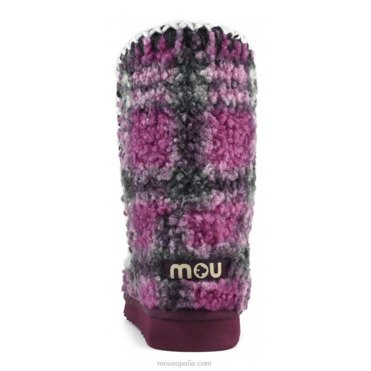 mujer Eskimo 24 tartán peluche polar Mou NN6RX320 peluche lila