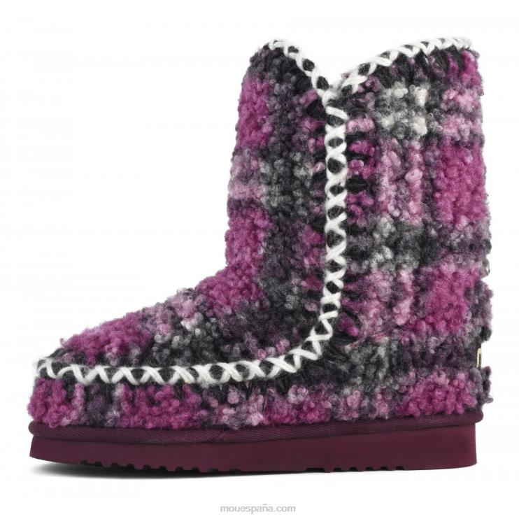 mujer Eskimo 24 tartán peluche polar Mou NN6RX320 peluche lila