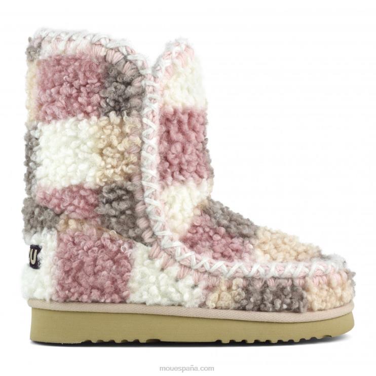 mujer Eskimo 24 tartán peluche polar Mou NN6RX321 cheques de peluche desnudo