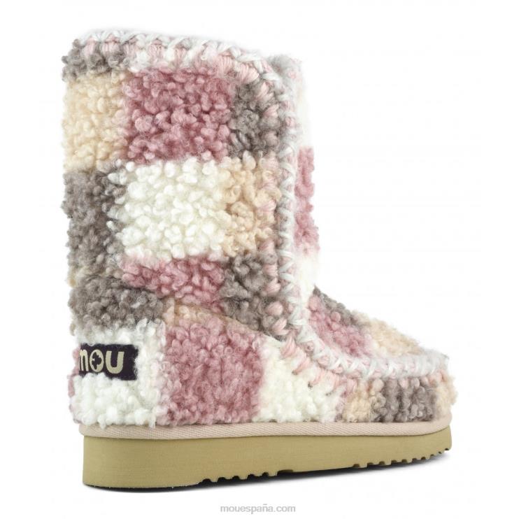 mujer Eskimo 24 tartán peluche polar Mou NN6RX321 cheques de peluche desnudo