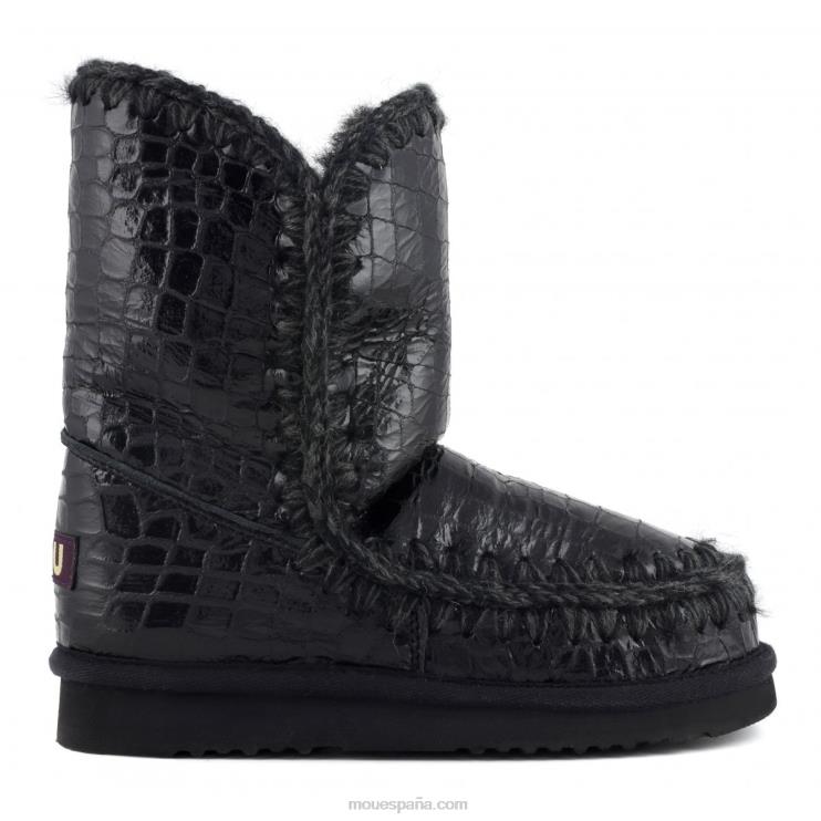 mujer esquimal 24 Mou NN6RX396 cocodrilo negro brillante