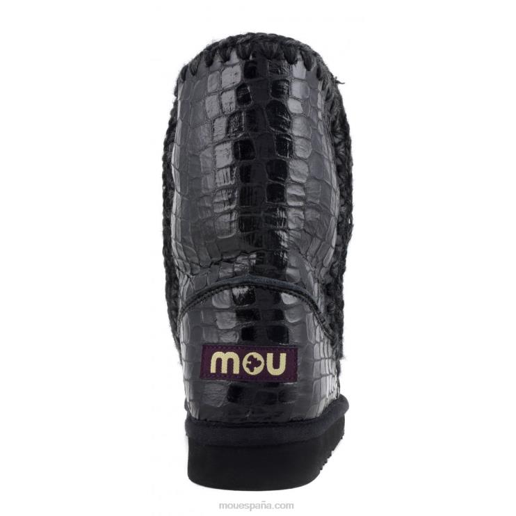 mujer esquimal 24 Mou NN6RX396 cocodrilo negro brillante