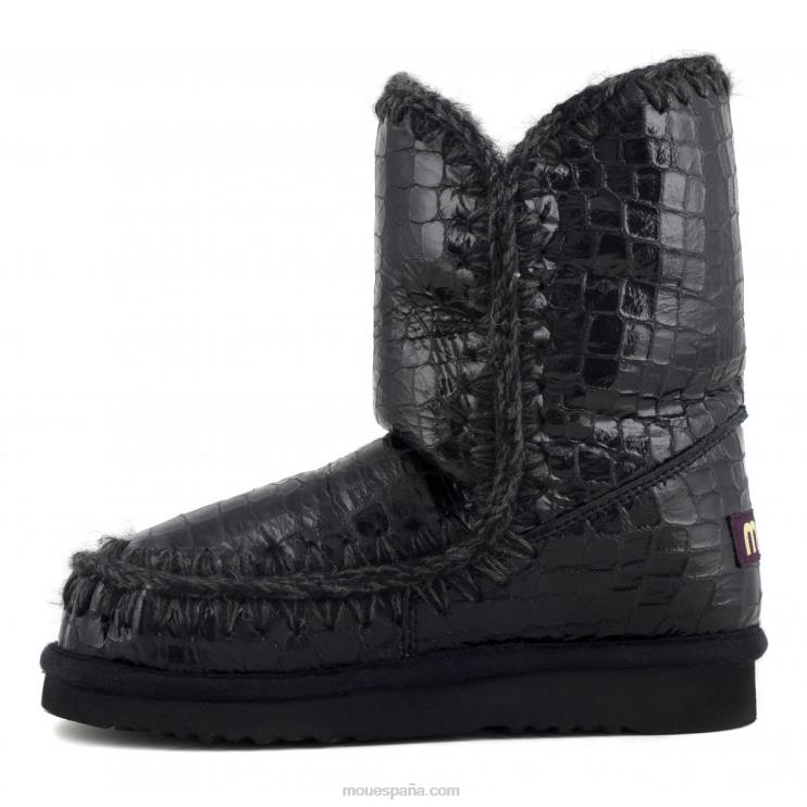 mujer esquimal 24 Mou NN6RX396 cocodrilo negro brillante