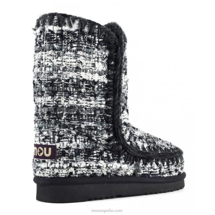 mujer esquimal 24 boucle Mou NN6RX362 bouclé negro