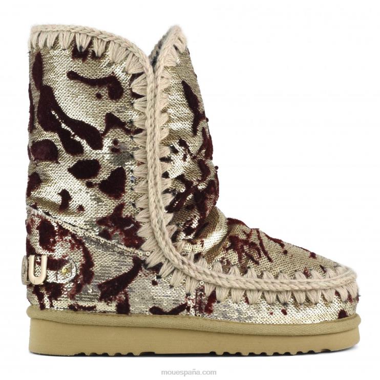 mujer esquimal 24 edición limitada textil italiano Mou NN6RX337 lux lentejuelas rojo