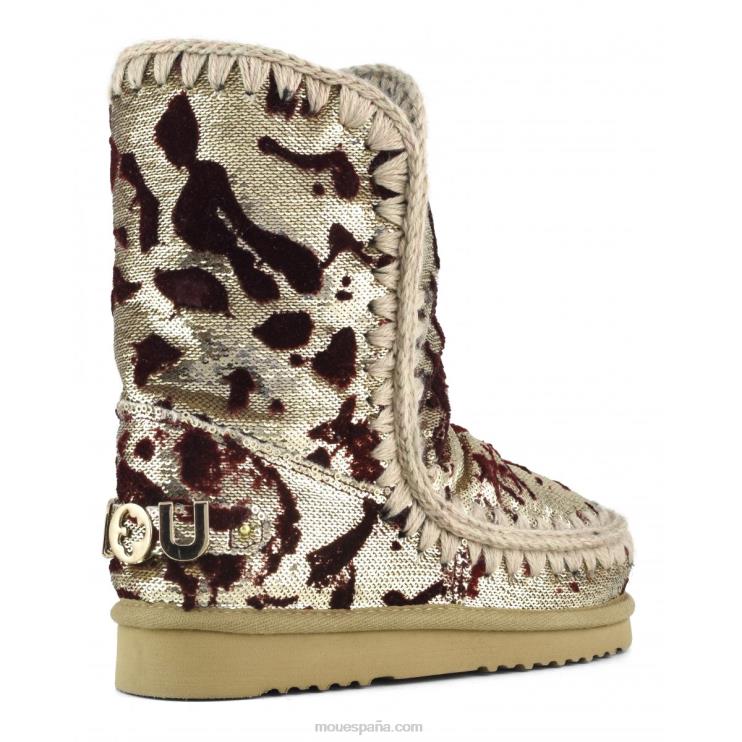 mujer esquimal 24 edición limitada textil italiano Mou NN6RX337 lux lentejuelas rojo