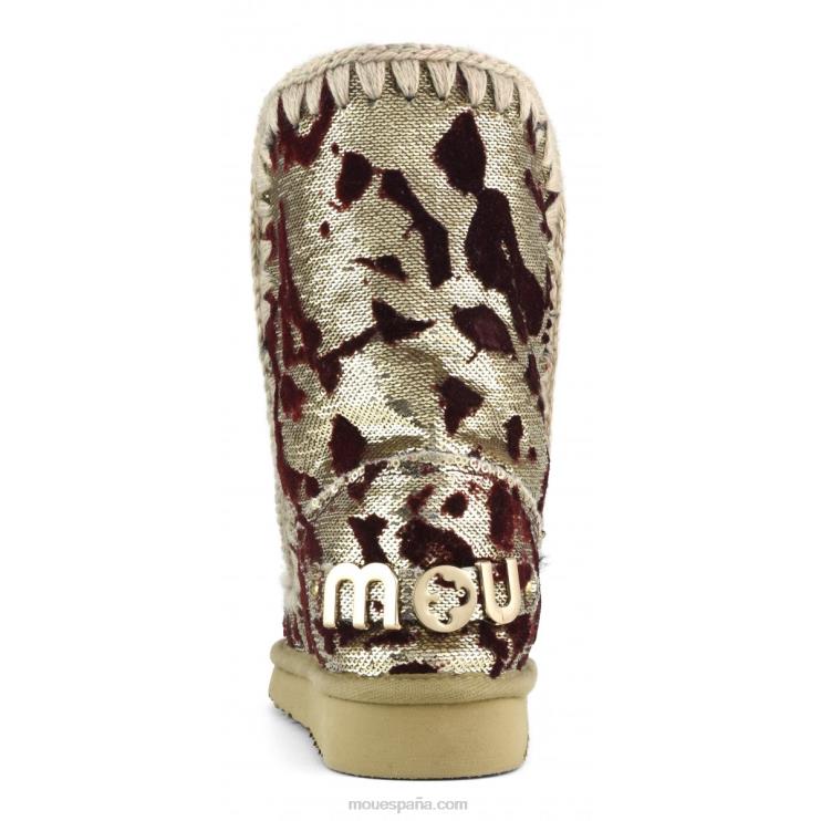 mujer esquimal 24 edición limitada textil italiano Mou NN6RX337 lux lentejuelas rojo