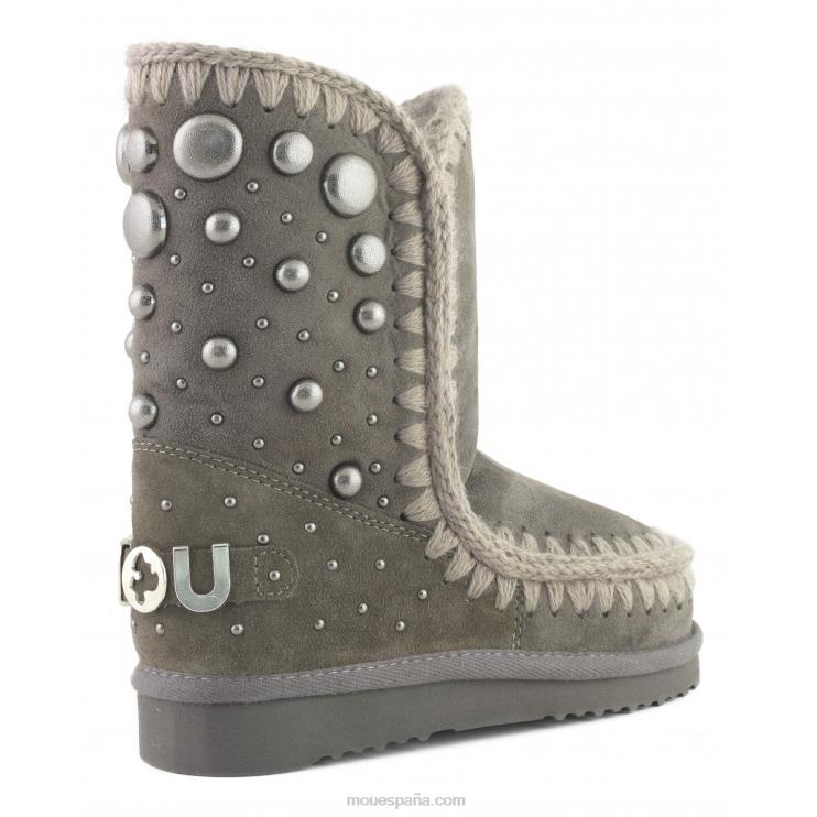 mujer esquimal 24 tacos traseros logo grande Mou NN6RX397 carbón