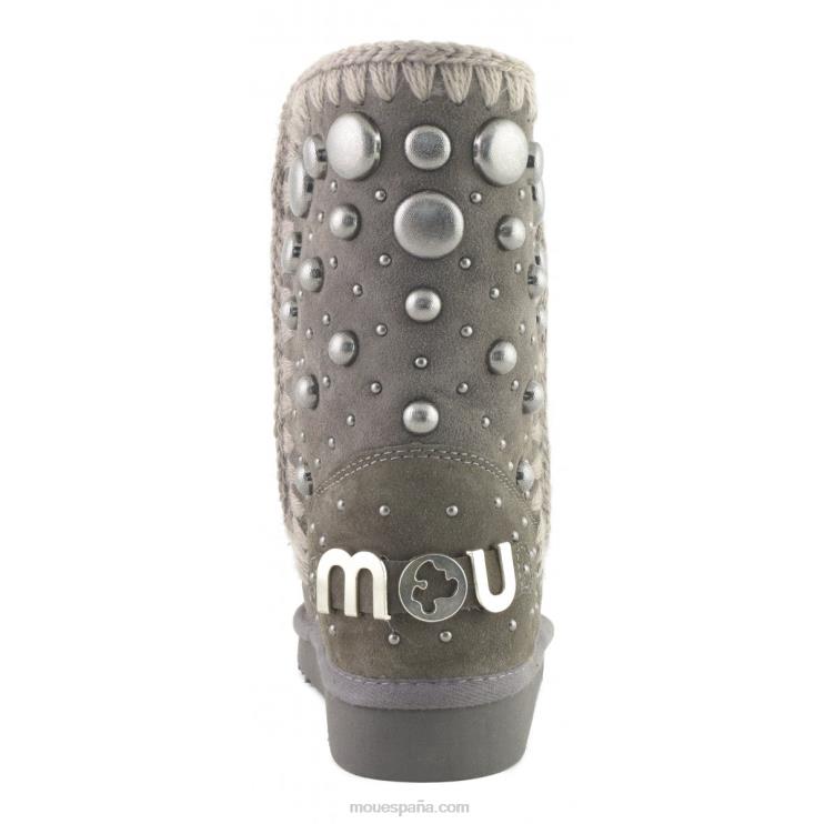 mujer esquimal 24 tacos traseros logo grande Mou NN6RX397 carbón