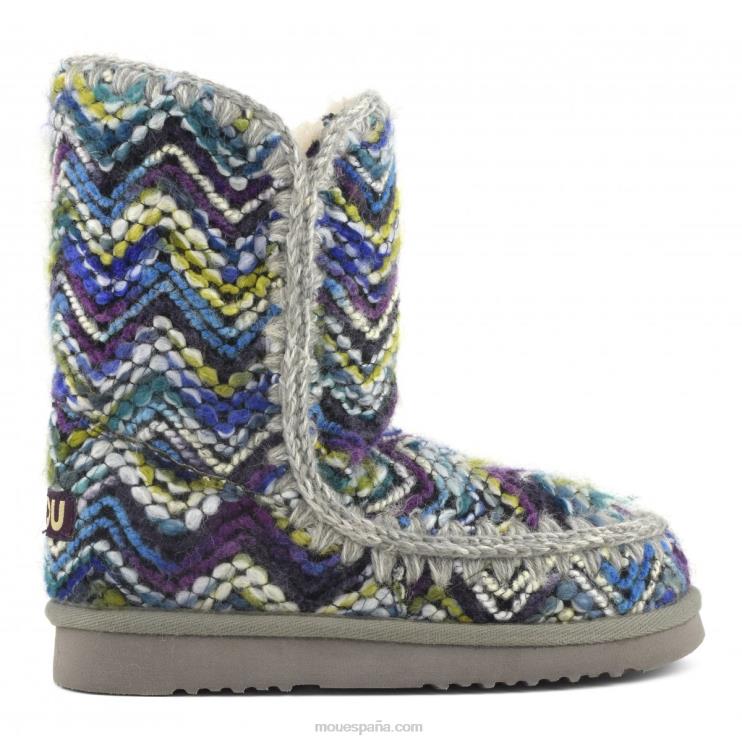 mujer tejido de lana esquimal 24 Mou NN6RX275 mezcla de lana azul