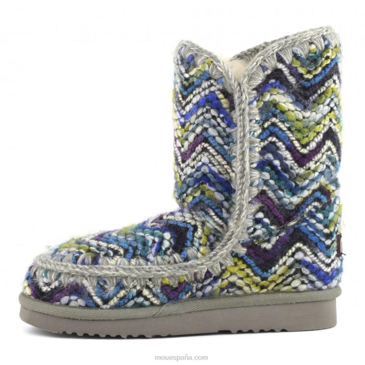 mujer tejido de lana esquimal 24 Mou NN6RX275 mezcla de lana azul