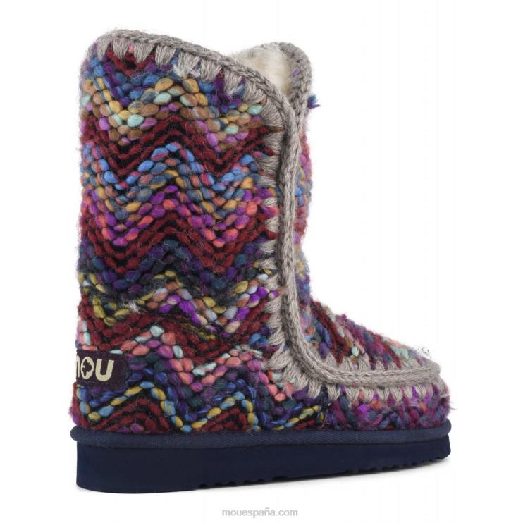 mujer tejido de lana esquimal 24 Mou NN6RX278 abismo de mezcla de lana