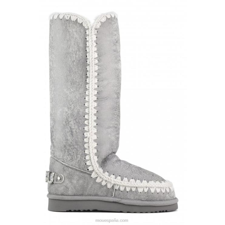 mujer logotipo esquimal 40 pedrería Mou NN6RX412 plata sedosa