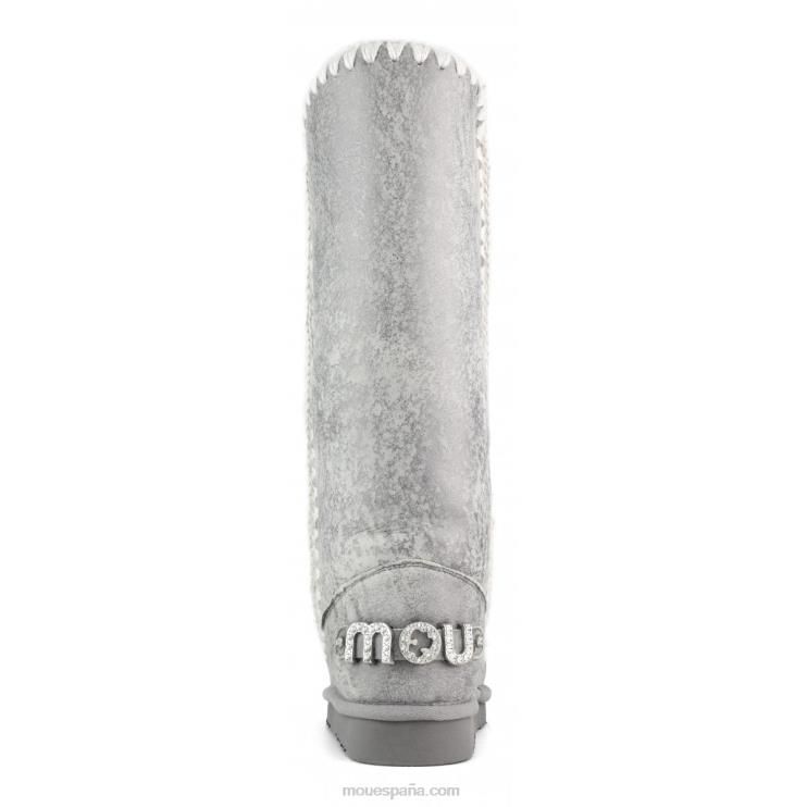 mujer logotipo esquimal 40 pedrería Mou NN6RX412 plata sedosa
