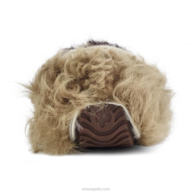 mujer mocasín de piel chekiang Mou NN6RX683 beige-burdeos