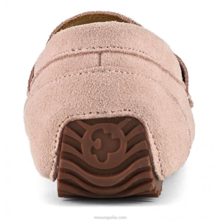 mujer mocasín esquimal de verano de piel Mou NN6RX222 polvo