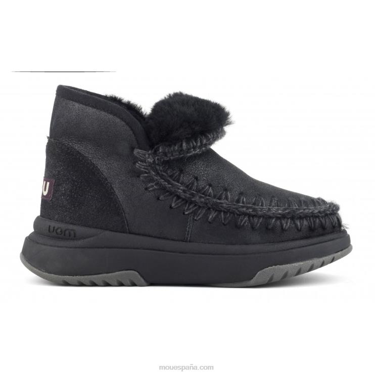 mujer corredor esquimal Mou NN6RX755 agrietado negro/gris