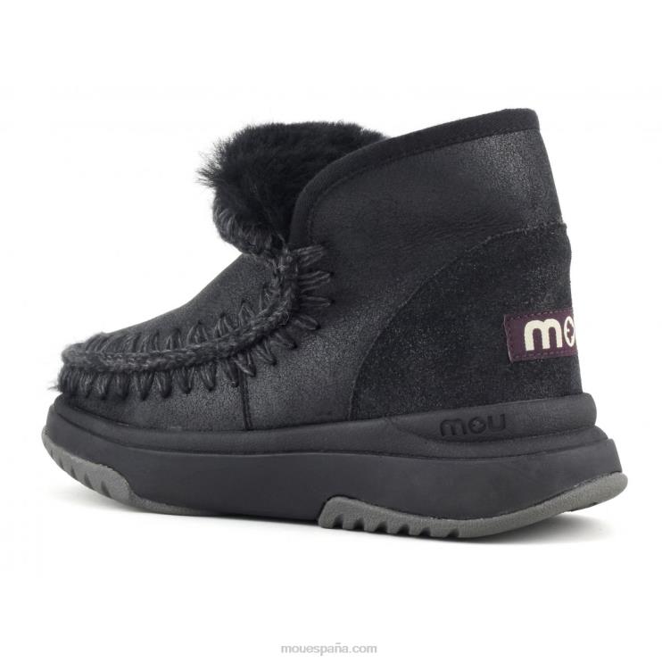 mujer corredor esquimal Mou NN6RX755 agrietado negro/gris