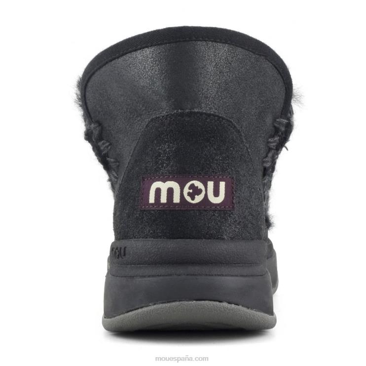 mujer corredor esquimal Mou NN6RX755 agrietado negro/gris