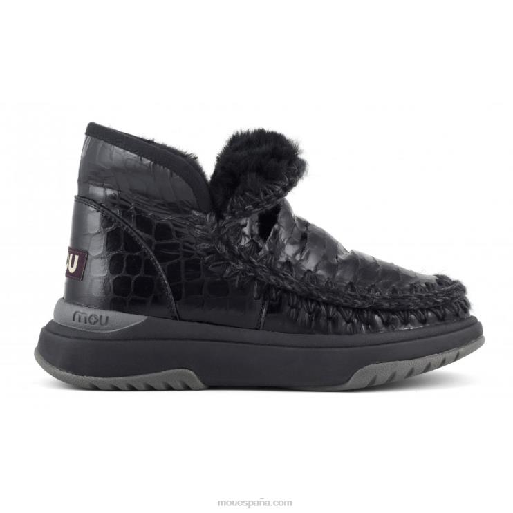 mujer corredor esquimal Mou NN6RX756 cocodrilo negro brillante