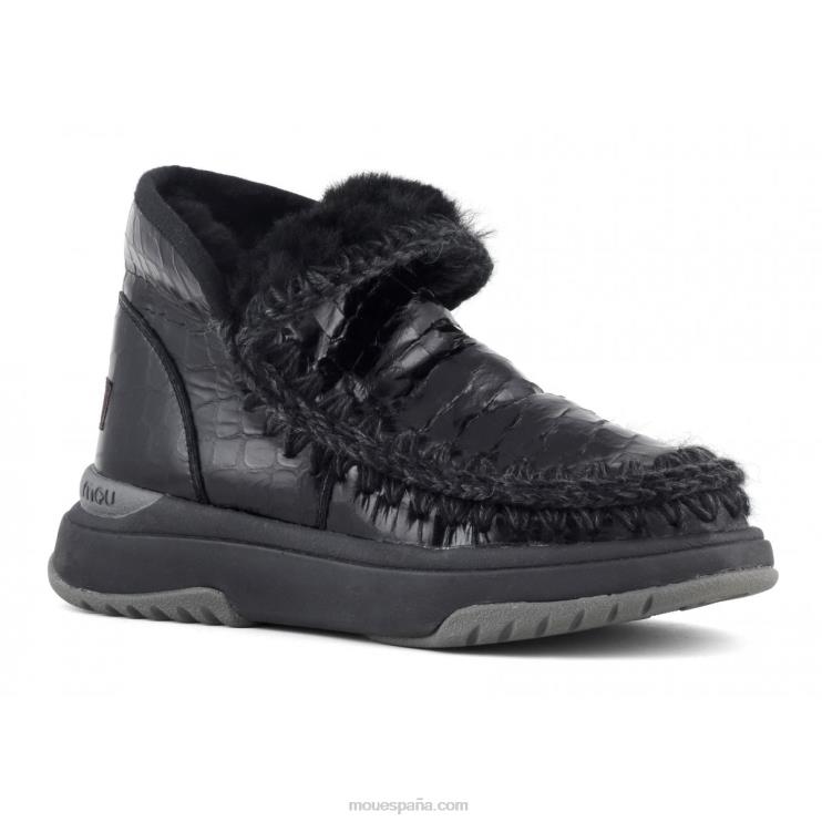 mujer corredor esquimal Mou NN6RX756 cocodrilo negro brillante