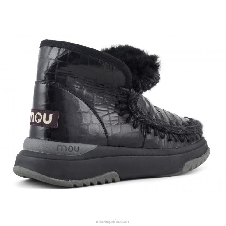 mujer corredor esquimal Mou NN6RX756 cocodrilo negro brillante