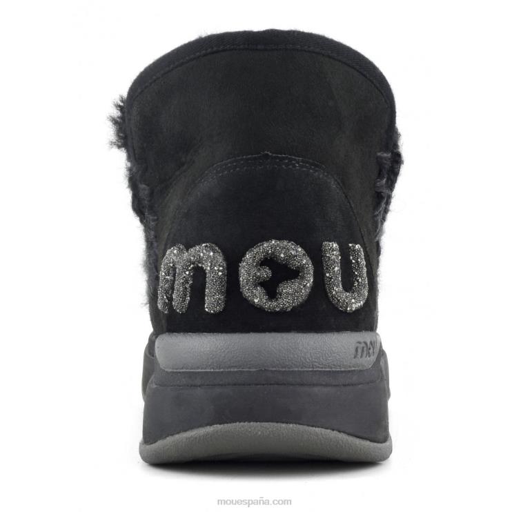 mujer logotipo de eskimo jogger glitter Mou NN6RX757 negro